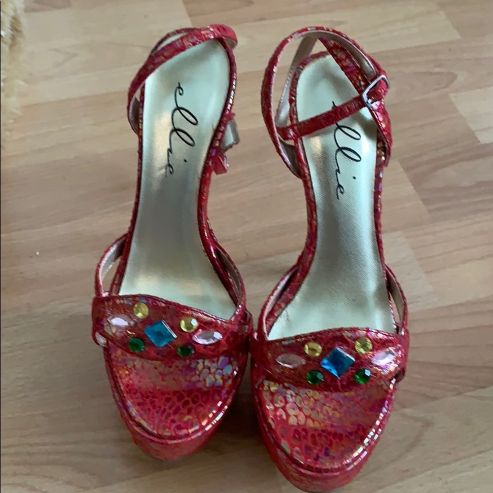 Red stiletto heels